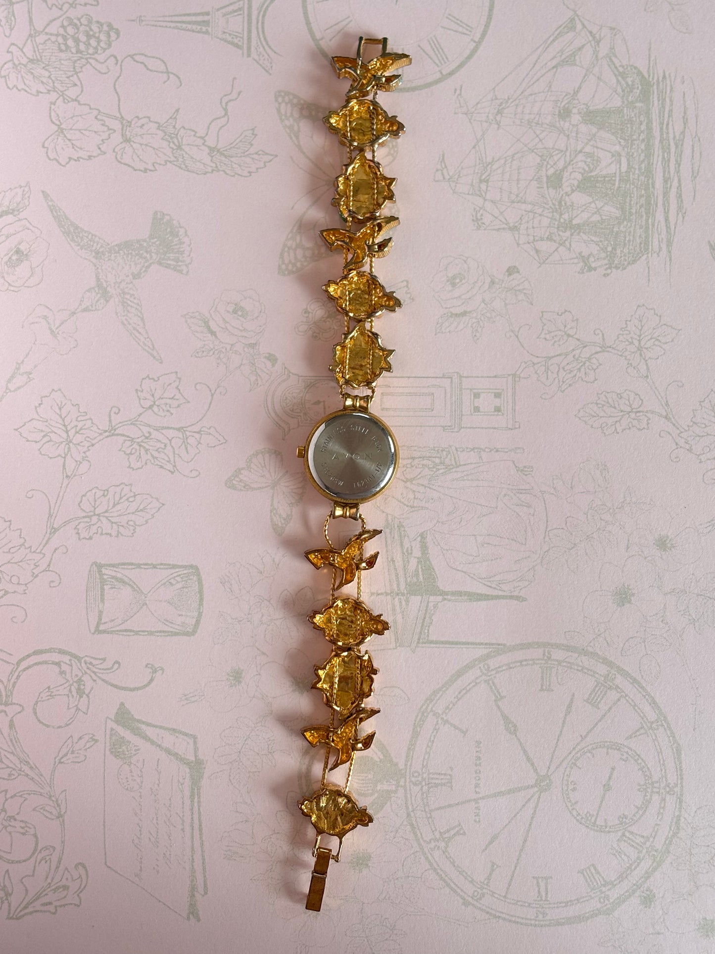 Jennie B Vintage Hummingbird/Flower Watch