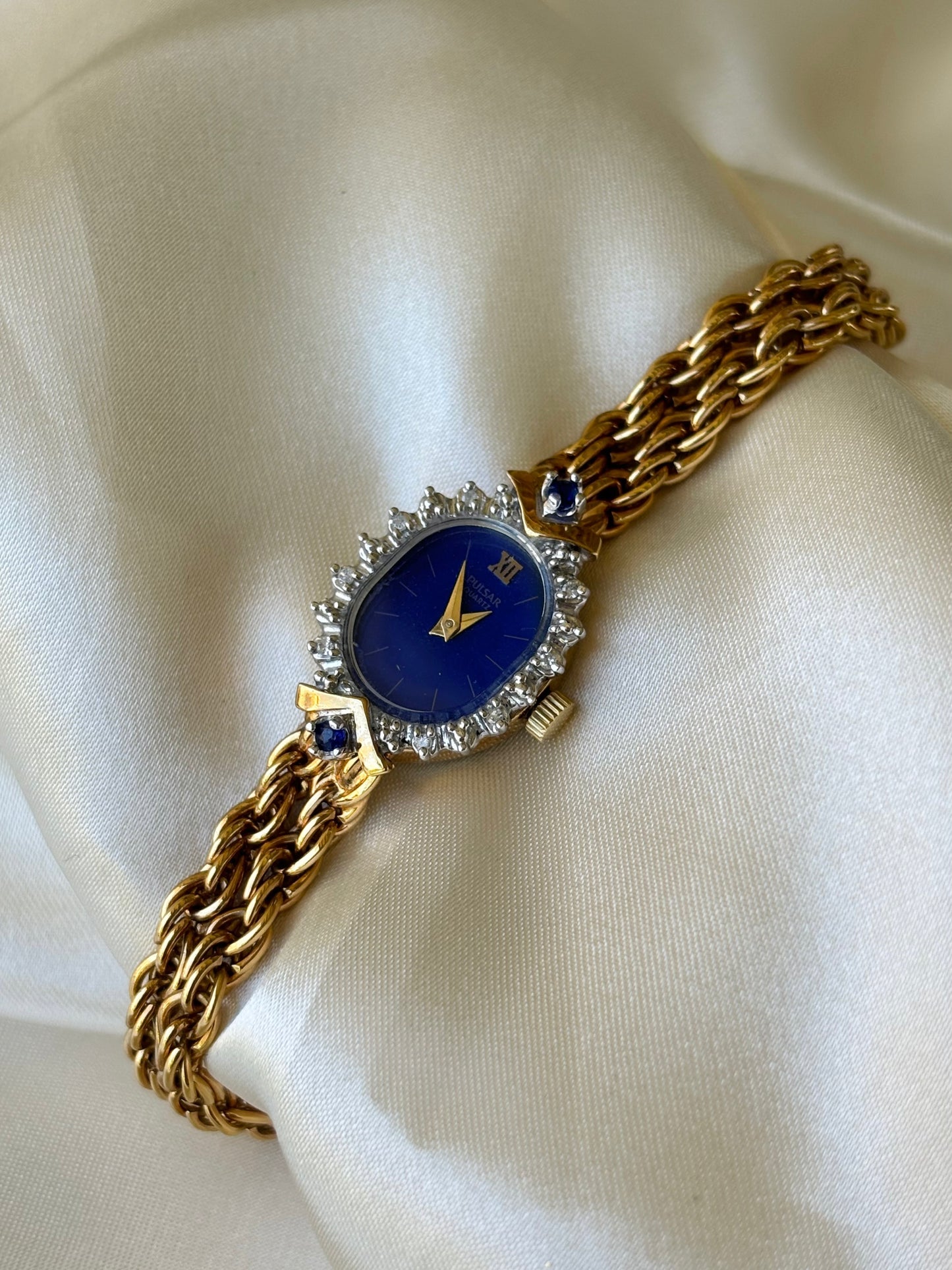 Vintage Blue Dial Watch