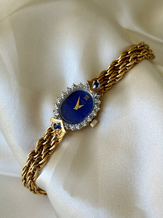 Vintage Blue Dial Watch