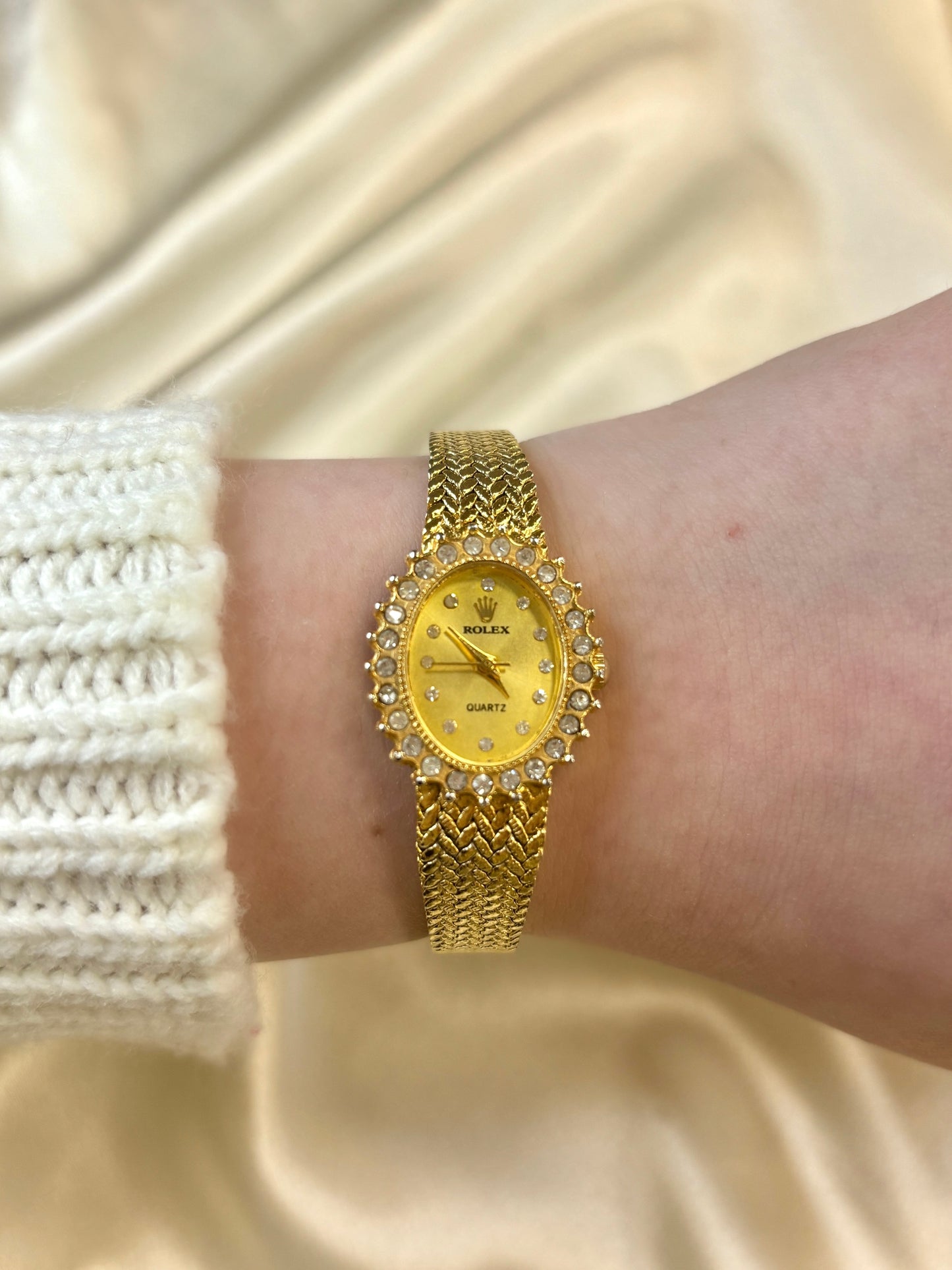 "Rolex" Gold Tone Watch