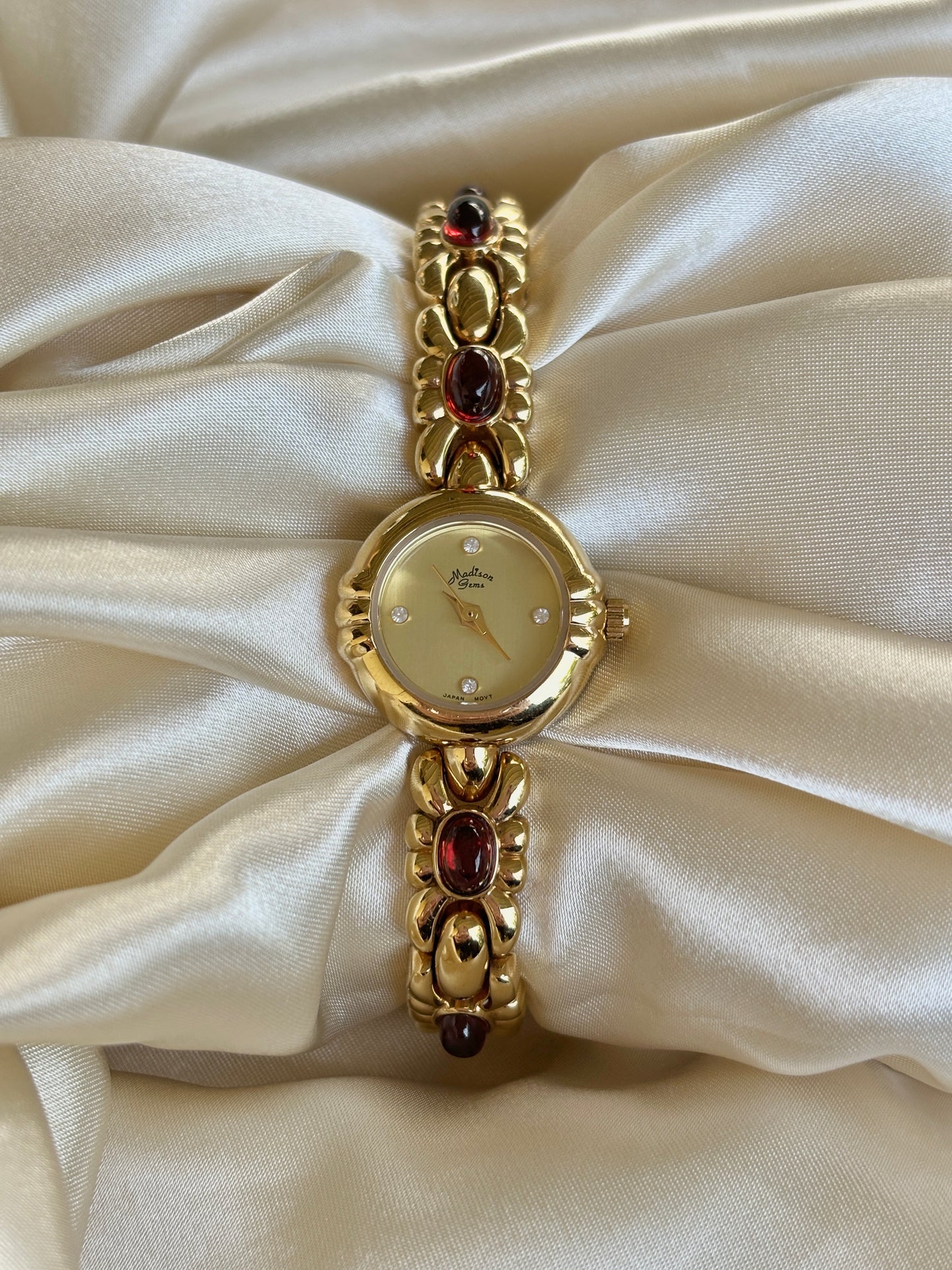 Vintage Ruby And Gold Watch