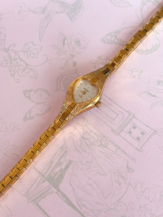 Vintage Watch With Heart Shaped Dial