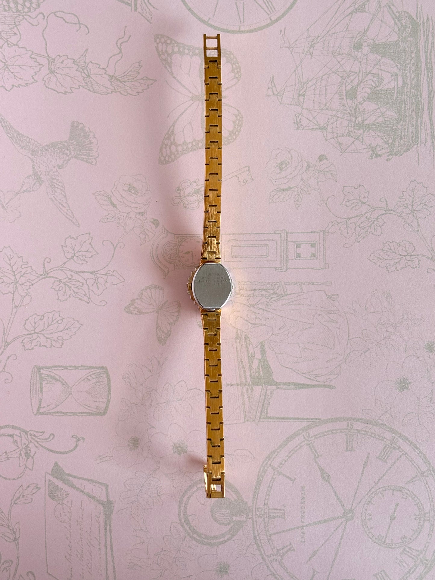 Vintage Gem Crown Bezel Watch