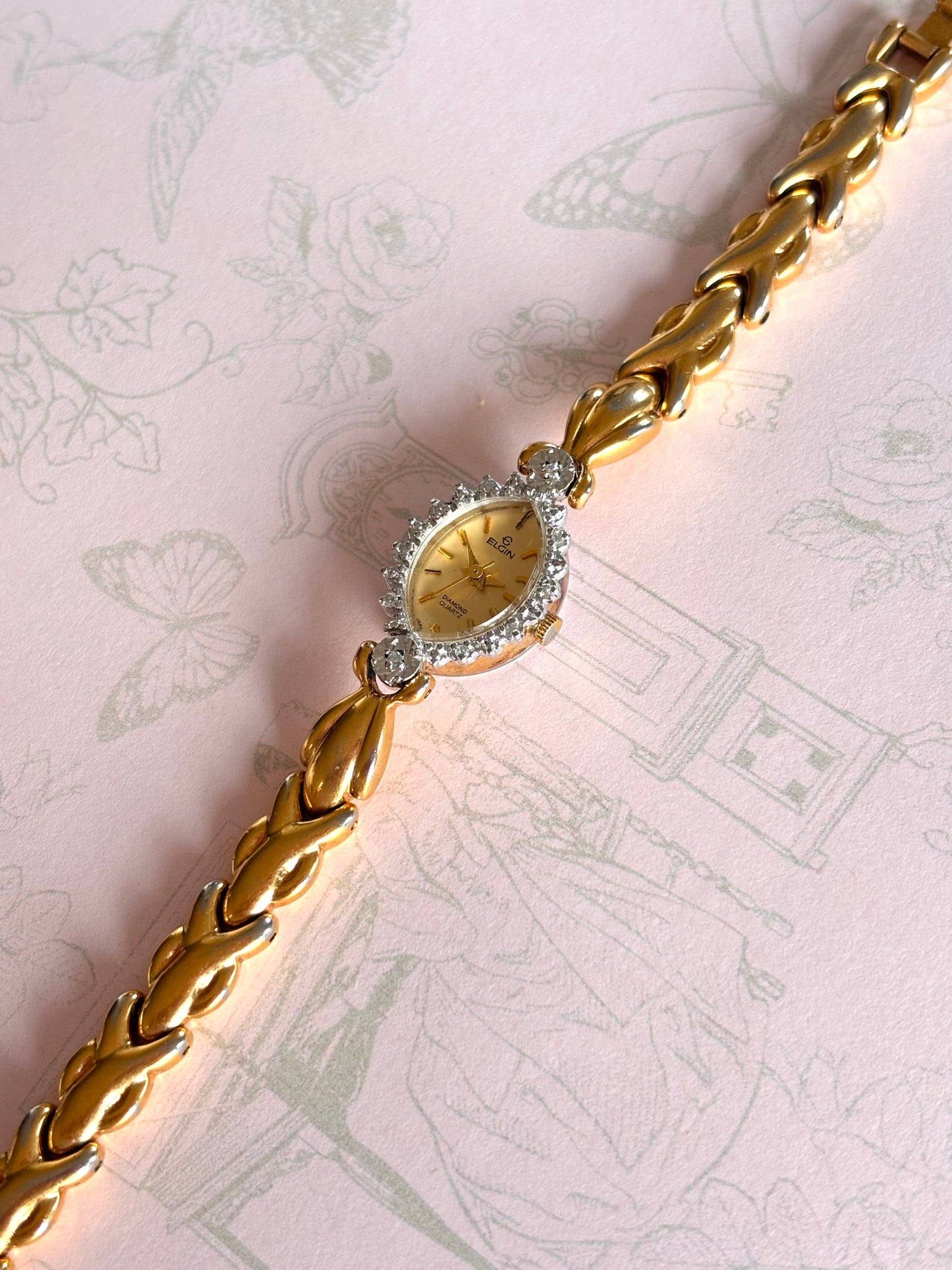 Vintage Unique Gold Tone Watch