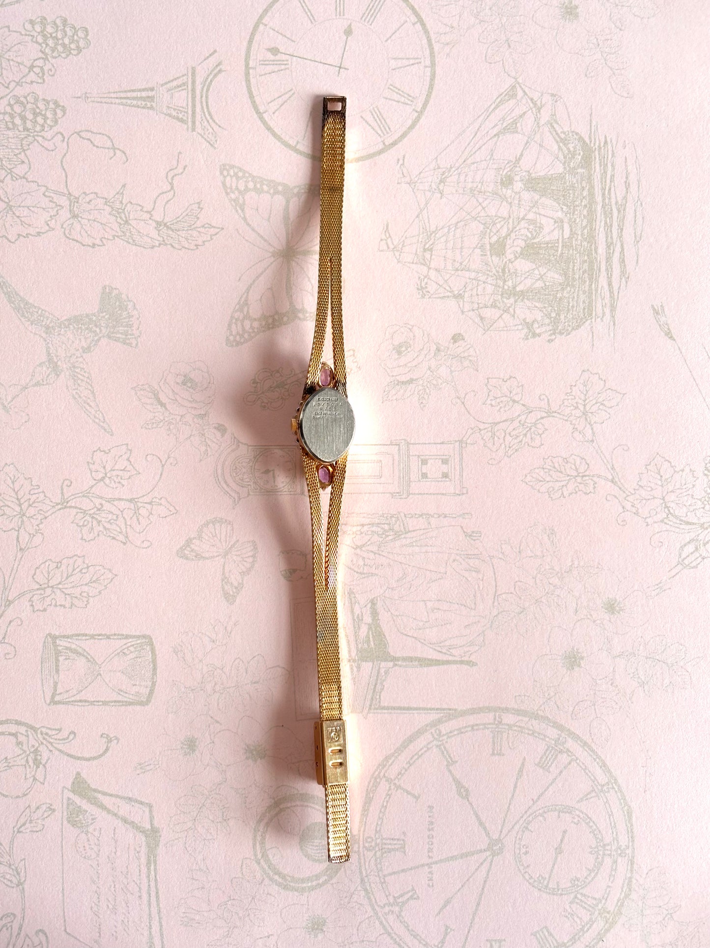 VERY RARE Vintage Purple Gemstone Watch