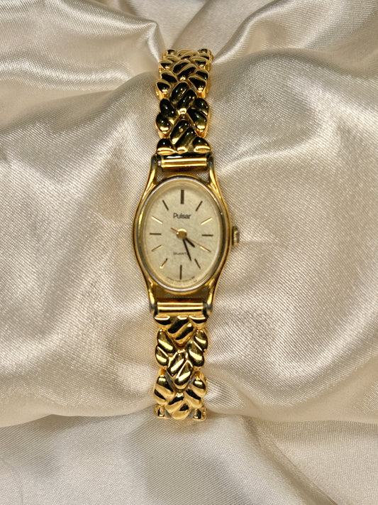 Vintage Pulsar Gold Tone Watch