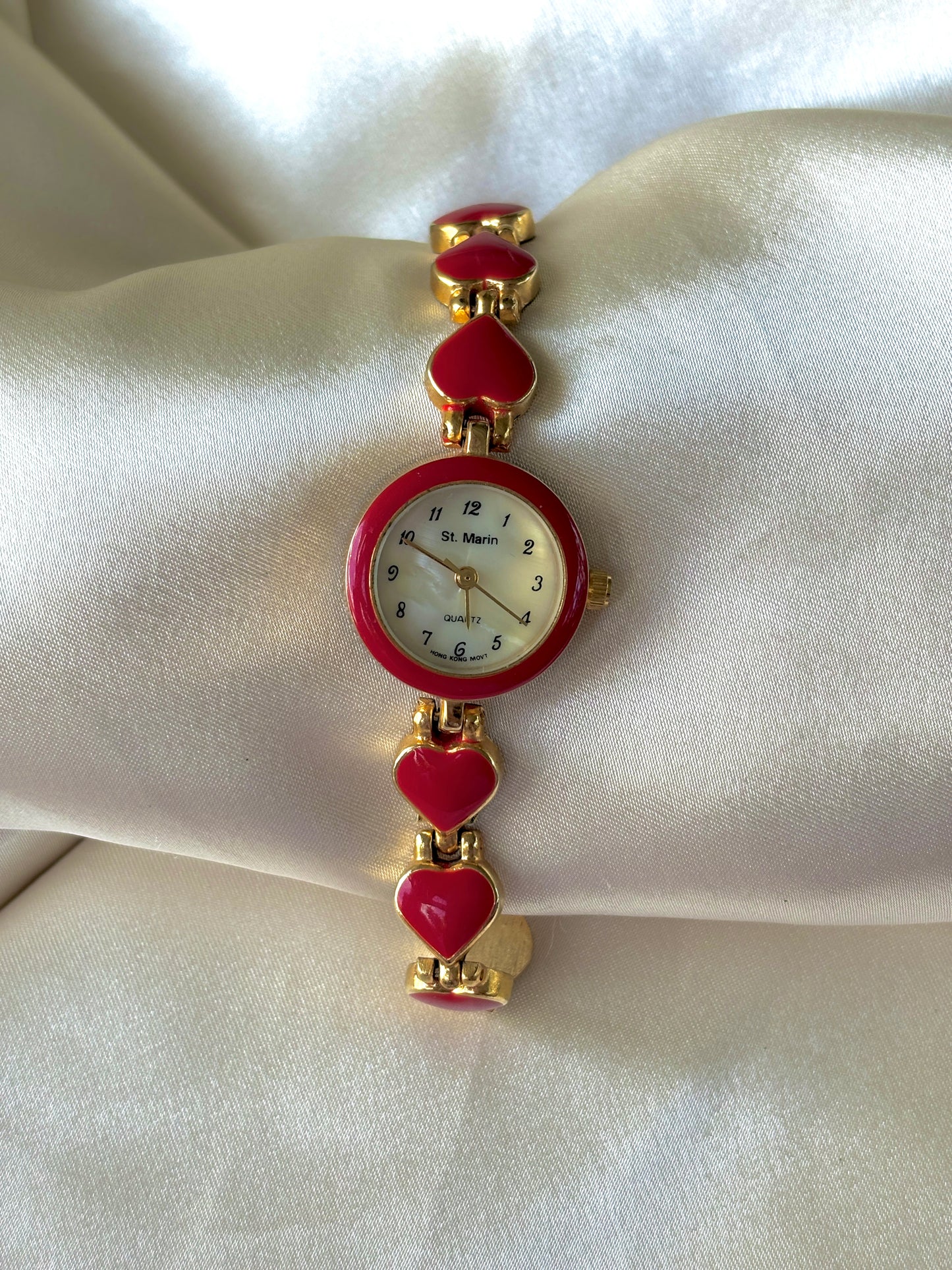 Red St Martin Heart Watch